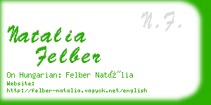 natalia felber business card